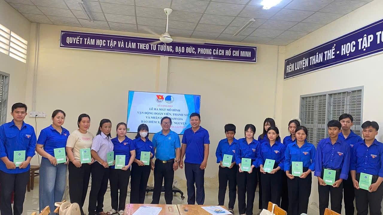 Xã Long Hiệp: Ra mắt mô hình "vận động đoàn viên, thanh niên và nhân dân tham gia BHXH tự nguyện"